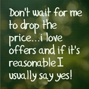 🛍️DON’T LIKE THE PRICE? MAKE AN OFFER!🛍️